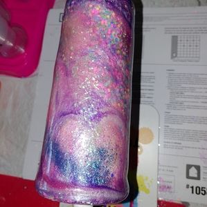 Resin coated tumblers.